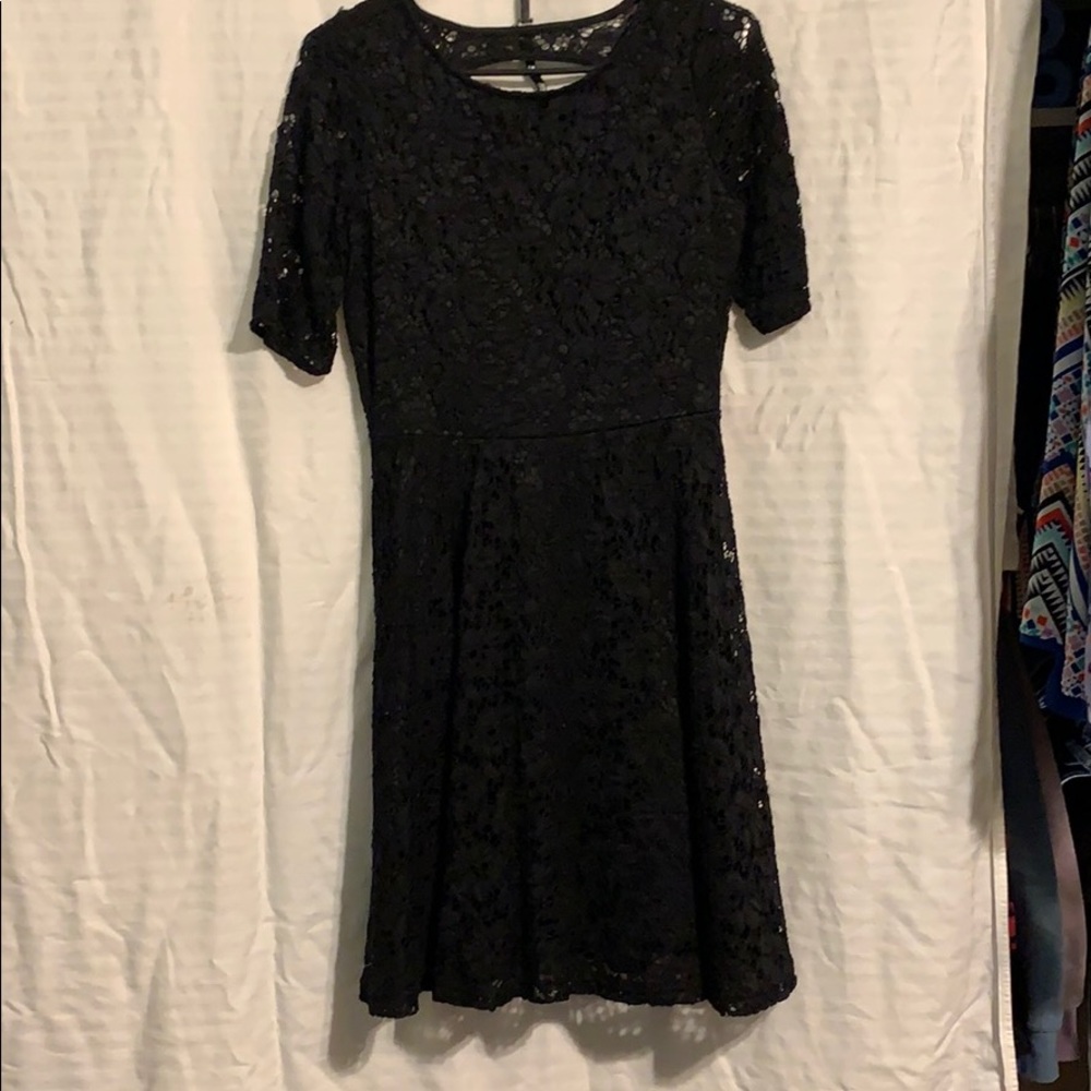 Black lace dress